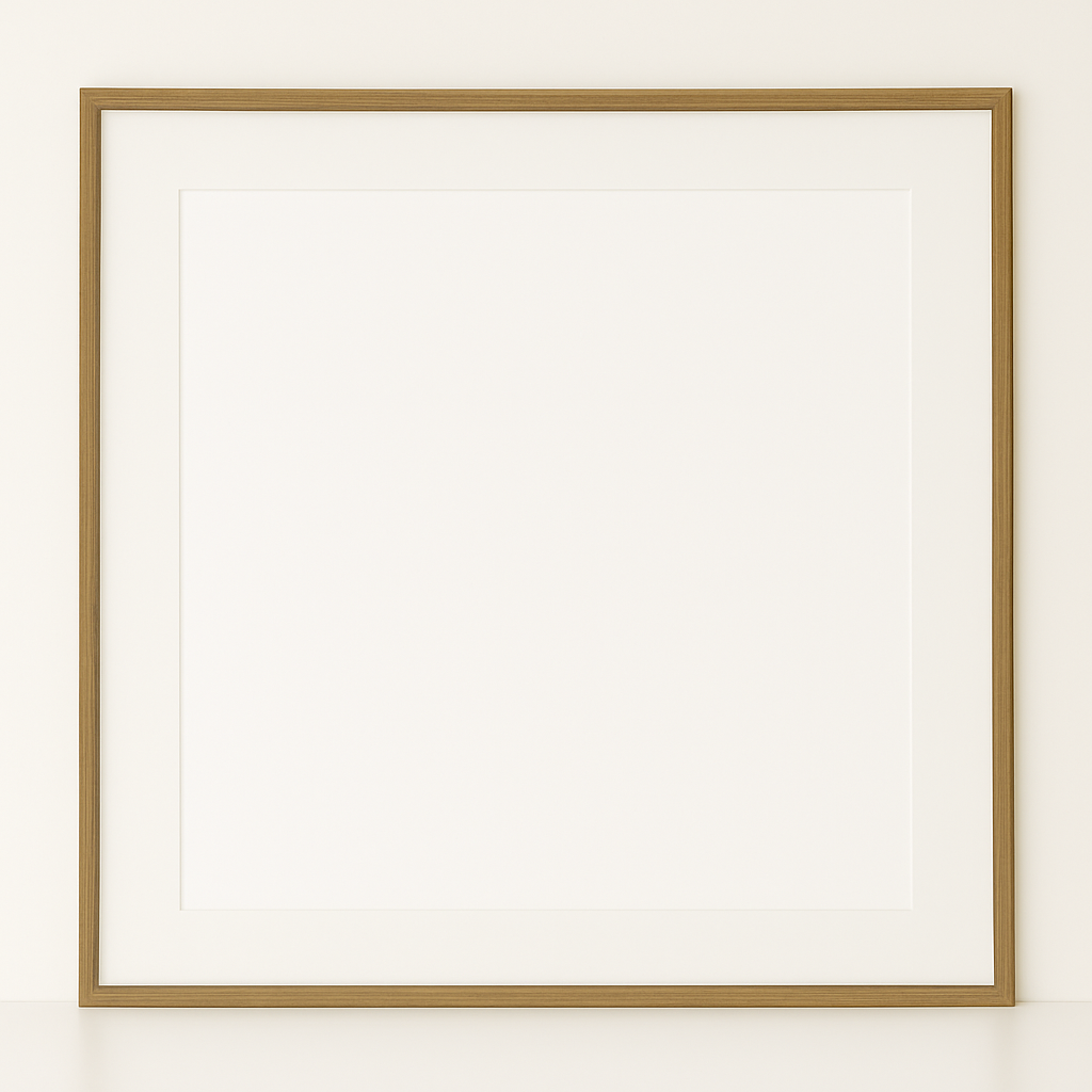 Olivewood Medium Tone Wood Scarf Frame – Acid-Free Archival Display for Designer Scarves, Handmade in Canada