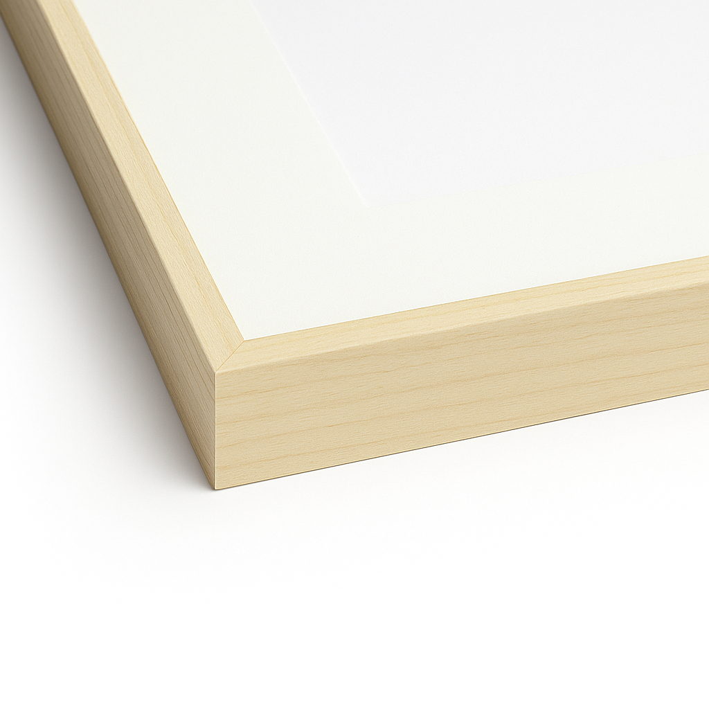 Natural Wood Scarf Frame – Acid-Free Archival Display for Designer Scarves, Handmade in Canada