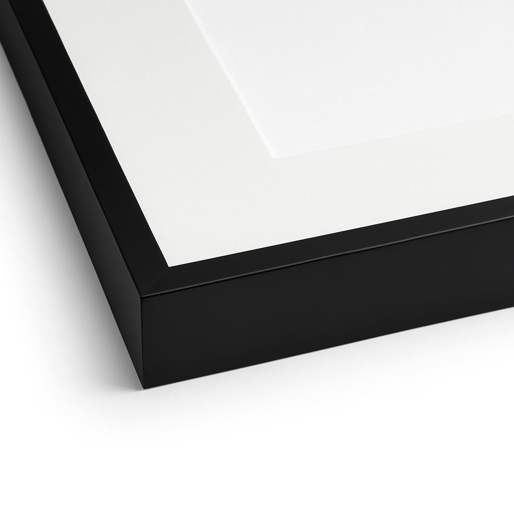 Black Matte Metal Scarf Frame – Acid-Free Archival Display for Designer Scarves, Handmade in Canada