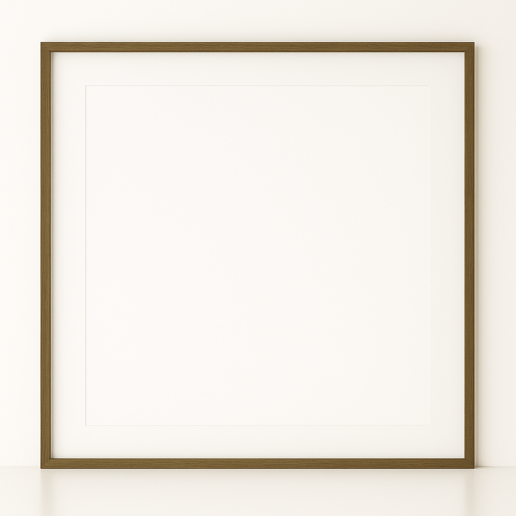 Dark Walnut Wood Scarf Frame – Acid-Free Archival Display for Designer Scarves, Handmade in Canada
