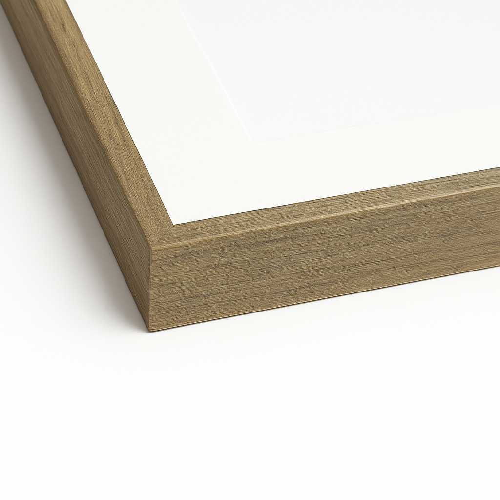 Olivewood Medium Tone Wood Scarf Frame – Acid-Free Archival Display for Designer Scarves, Handmade in Canada