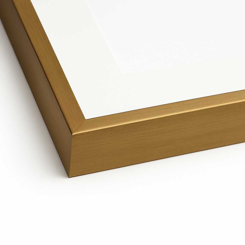 Anitque Gold Metal Scarf Frame – Acid-Free Archival Display for Designer Scarves, Handmade in Canada