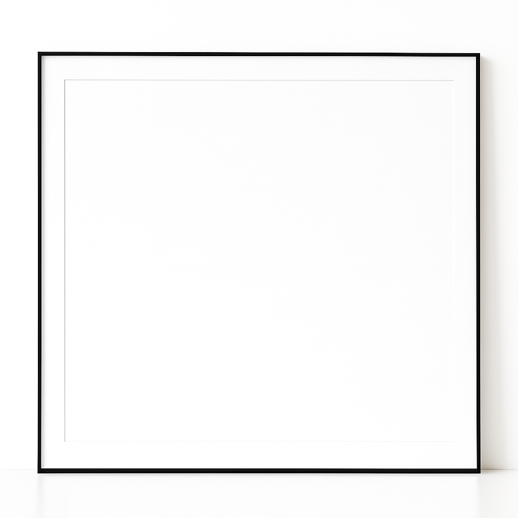 Black Matte Metal Scarf Frame – Acid-Free Archival Display for Designer Scarves, Handmade in Canada