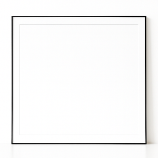 Black Matte Metal Scarf Frame – Acid-Free Archival Display for Designer Scarves, Handmade in Canada