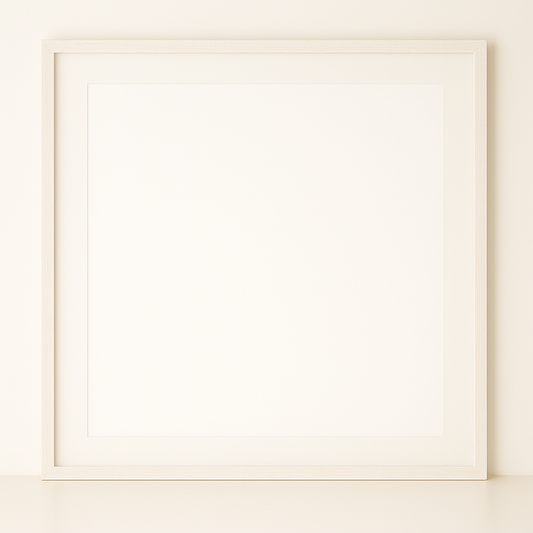 Whitewash Wood Scarf Frame – Acid-Free Archival Display for Designer Scarves, Handmade in Canada